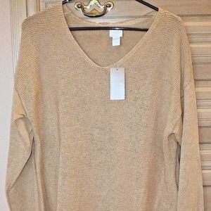 Chico’s Christina V-neck Sweater Size 2 (12 14)